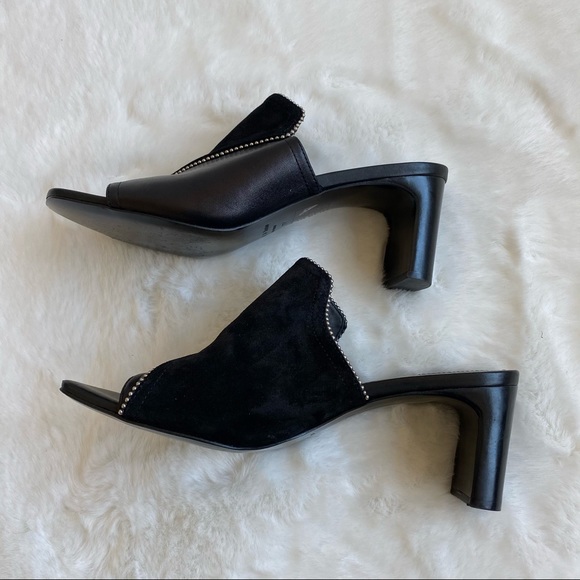 Rag & Bone Myla Suede Leather Studded Mules | Sz 7 - Picture 4 of 10